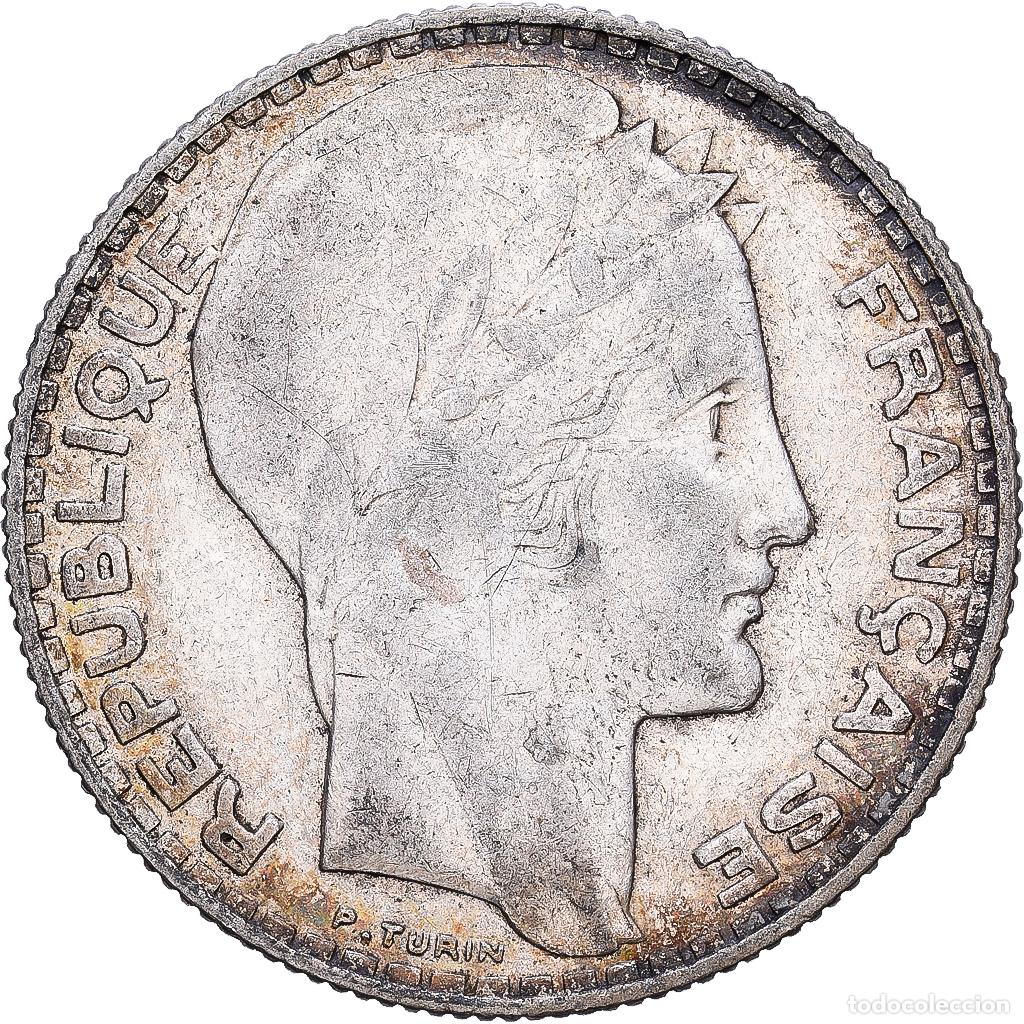 Monedas antiguas de Europa: [#1215213] Moneda, Francia, Turin, 10 Francs, 1934, Paris, MBC, Plata, KM:878