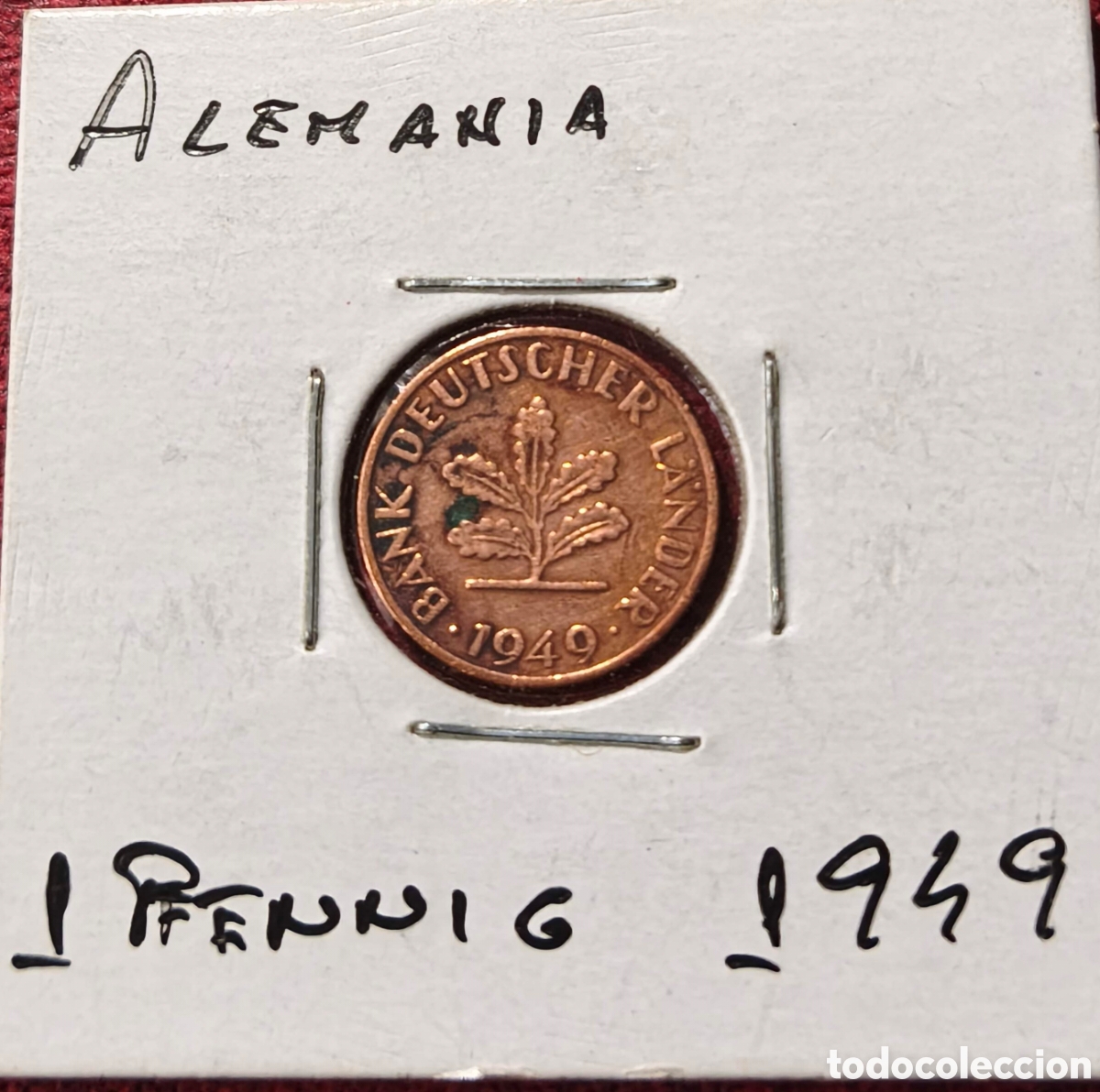 Monedas antiguas de Europa: Alemania. 1949. 1 pfennig. F