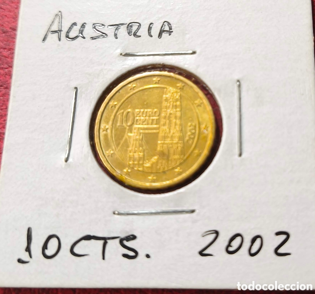 Monedas antiguas de Europa: Austria. 2002. 10 c&eacute;ntimos