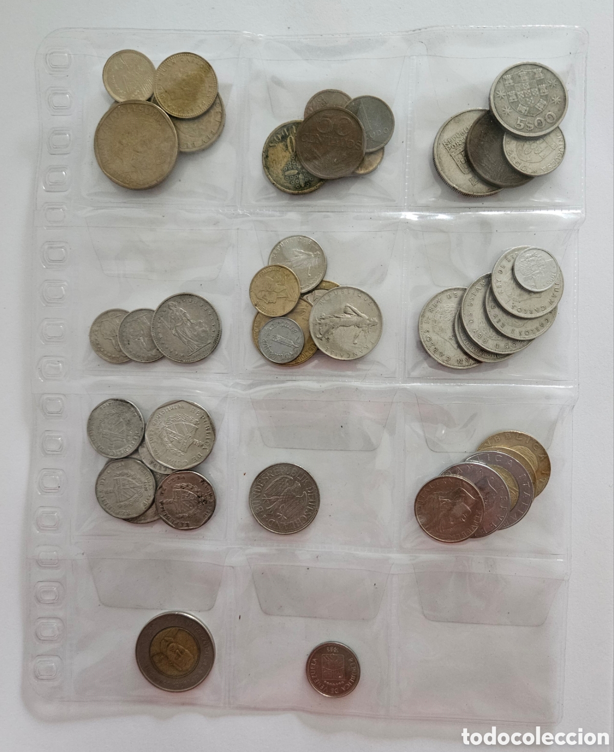 Monedas antiguas de Europa: Lote de Moedas Antigas Mundiais (Europa, Cuba, Venezuela, R. Dominicana)
