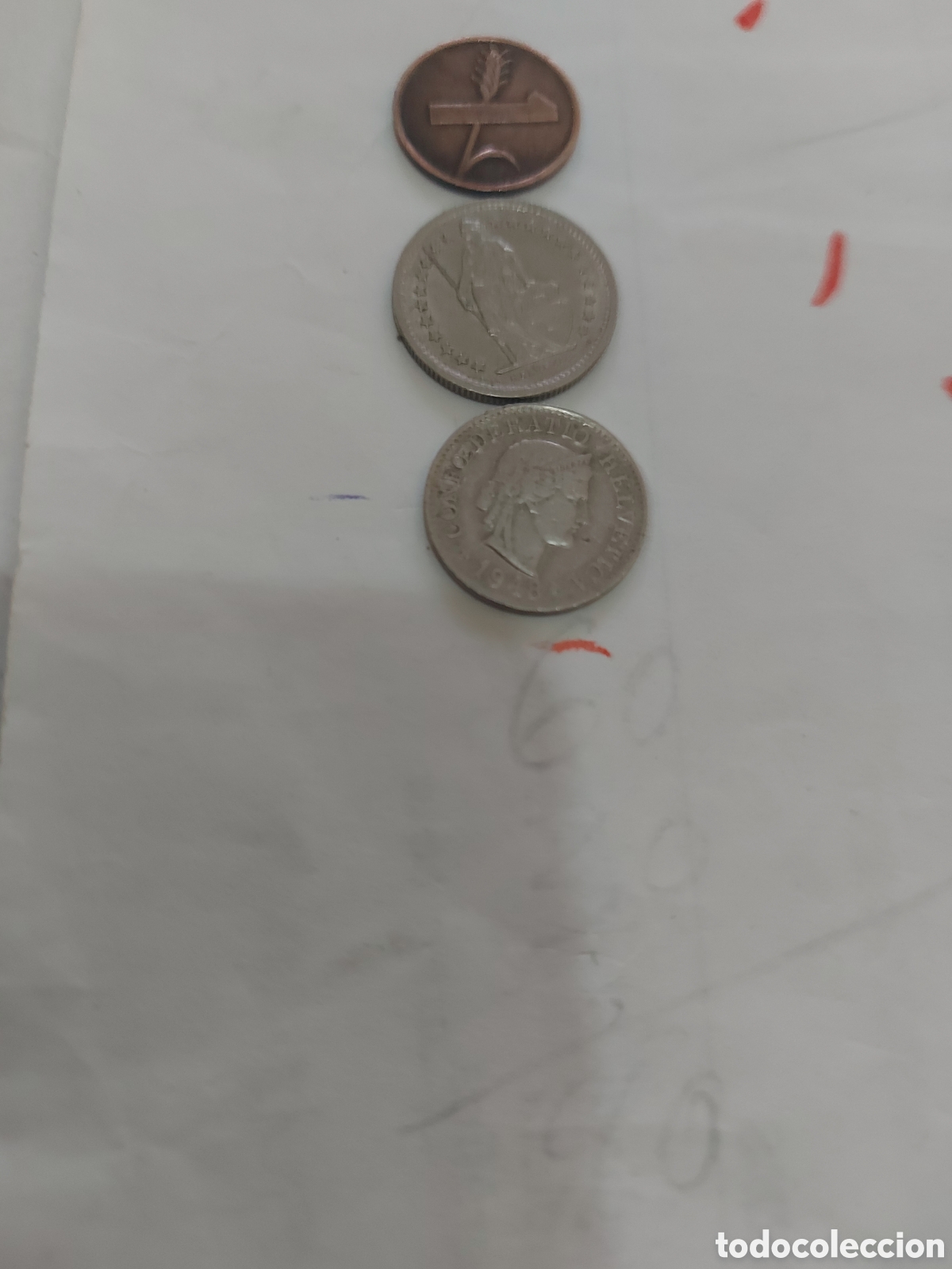 Monedas antiguas de Europa: 3 monedas de Suiza ant - Foto 1