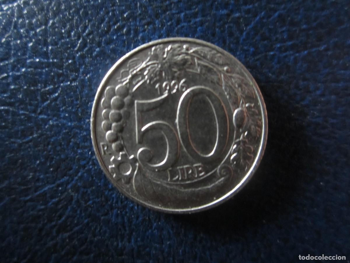 Monedas antiguas de Europa: Italia 50 Liras 1996