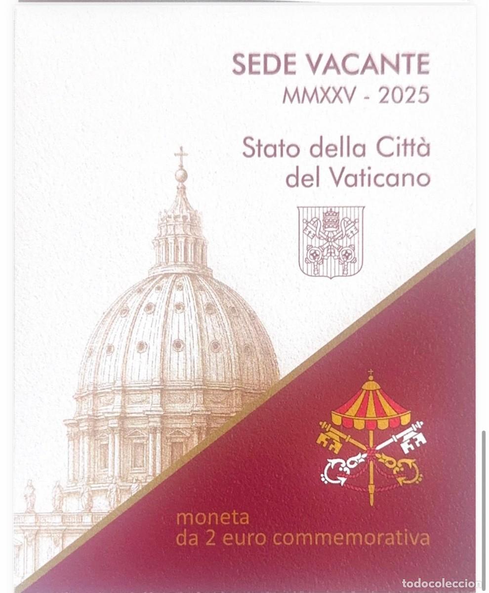 Monedas antiguas de Europa: Vaticano 2025 Sede Vacante 2 euros
