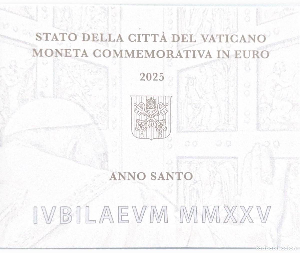 Monedas antiguas de Europa: Vaticano 2025 A&ntilde;o Santo 2 euros