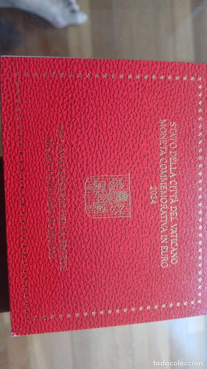 Monedas antiguas de Europa: Vaticano 2024 Santo Tomas de Aquino 2 euros