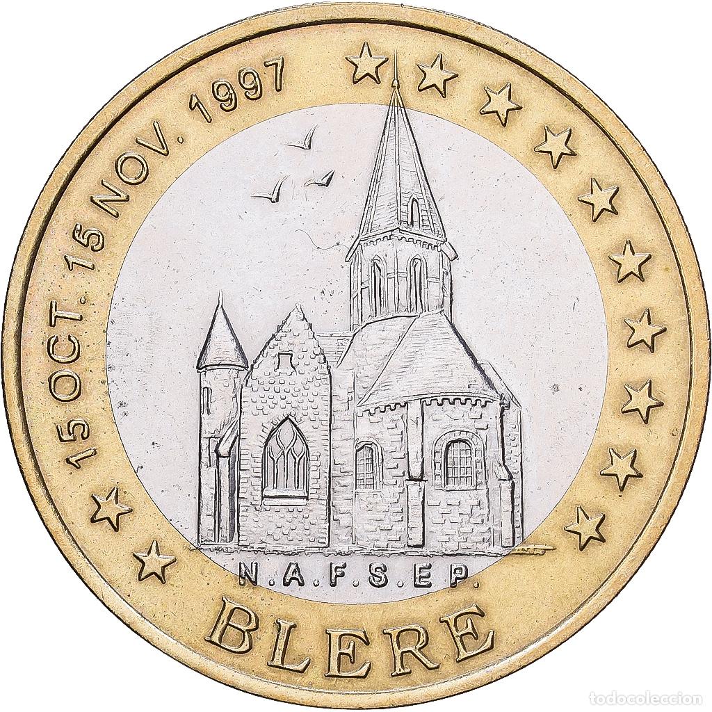 Monedas antiguas de Europa: [#1215273] Francia, 10 Euro, Tours et de Touraine - Bl&eacute;r&eacute;, 1997, Bimet&aacute;lico, EBC
