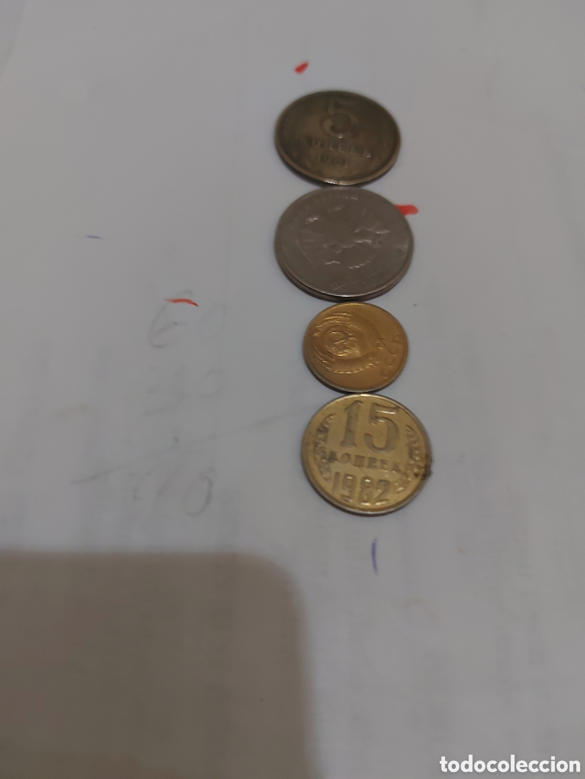 Monedas antiguas de Europa: 4 monedas de Rusia de