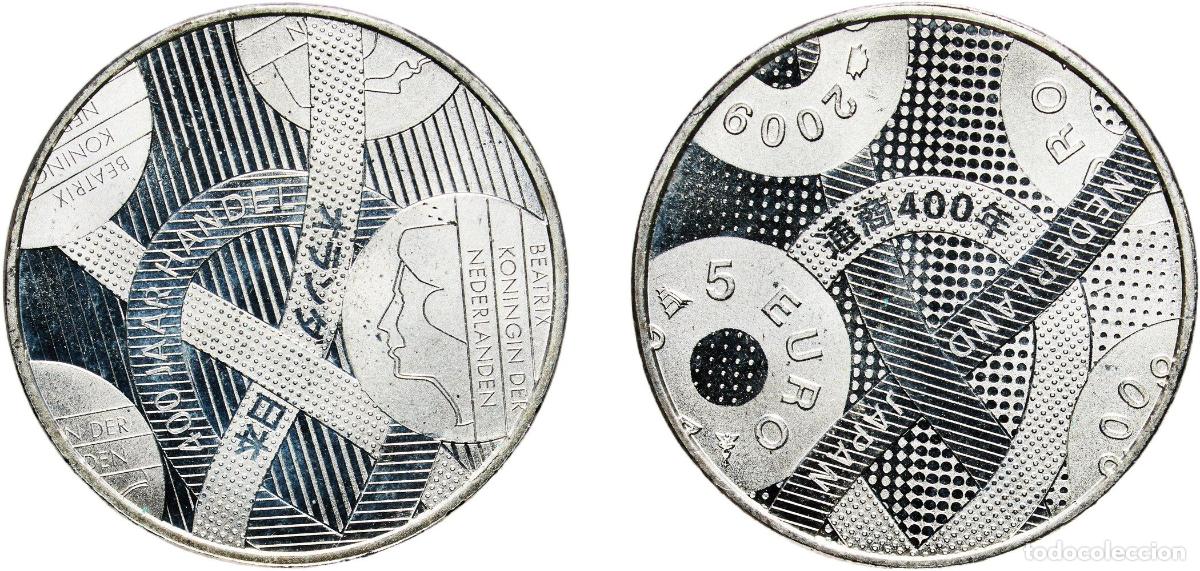 Monedas antiguas de Europa: Netherlands Kingdom 2009 5 Euros - Beatrix (Friendship with Japan) Silver (.925) Utrecht Mint (4500
