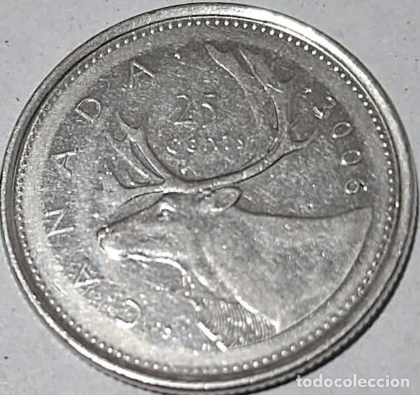 Monedas antiguas de Europa: Canad&aacute;, 25 C&eacute;ntavos 1982 (III Rep&uacute;blica) KM#493./ Muy bonita, la de las fotos.