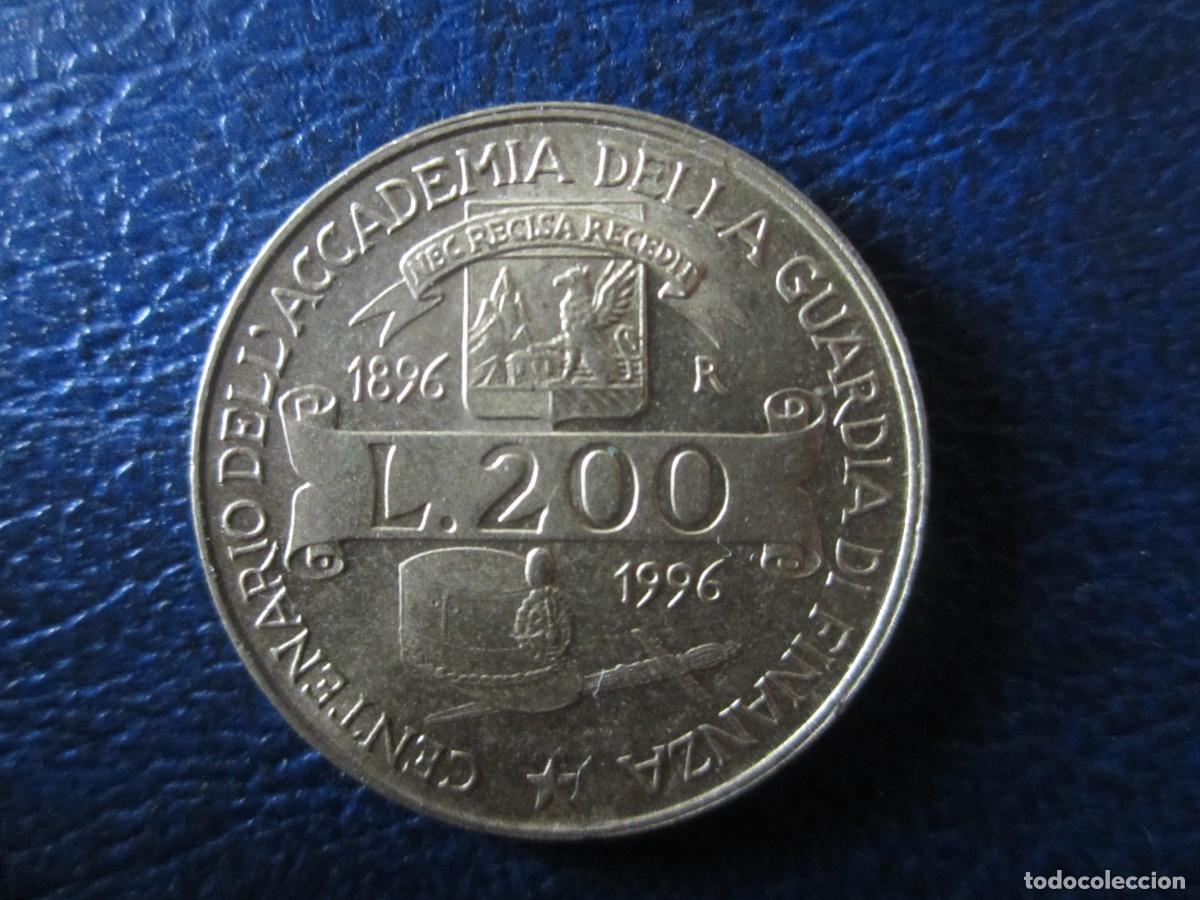 Monedas antiguas de Europa: Italia 200 Liras 1996 Guardia di Finanza