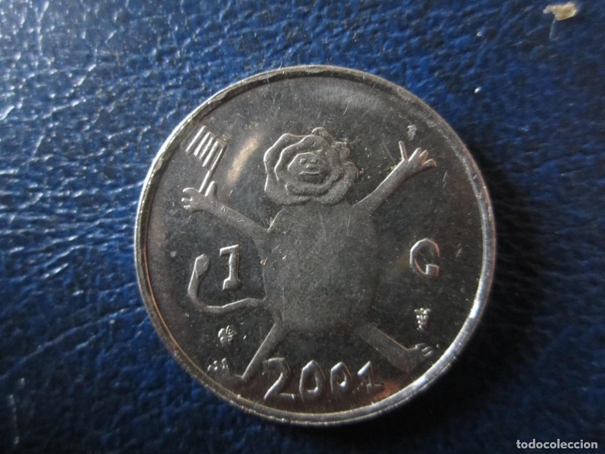 Monedas antiguas de Europa: Pa&iacute;ses Bajos 1 Flor&iacute;n / Gulden 2001 El &Uacute;ltimo Flor&iacute;n