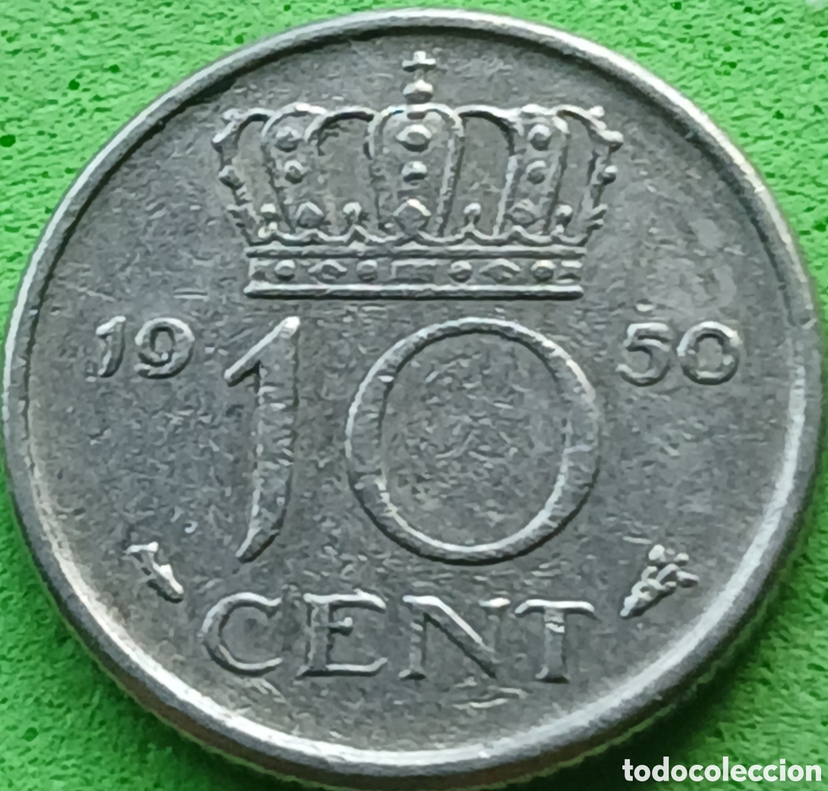 Monedas antiguas de Europa: Pa&iacute;ses Bajos 10 cent 1950 km#183