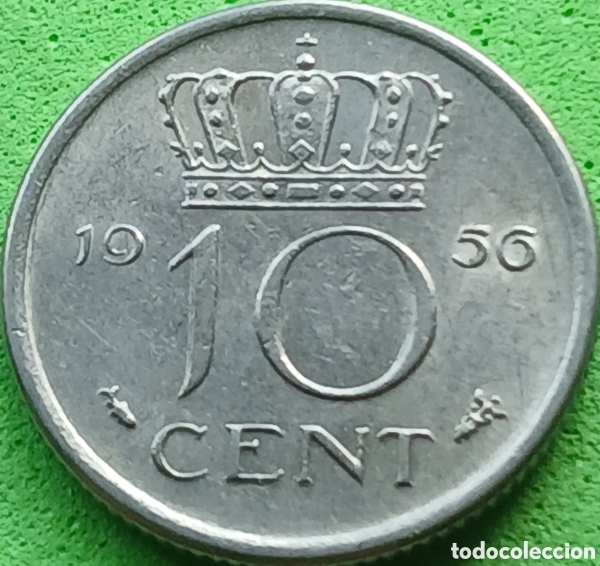 Monedas antiguas de Europa: Pa&iacute;ses Bajos 10 cent 1956 km#183