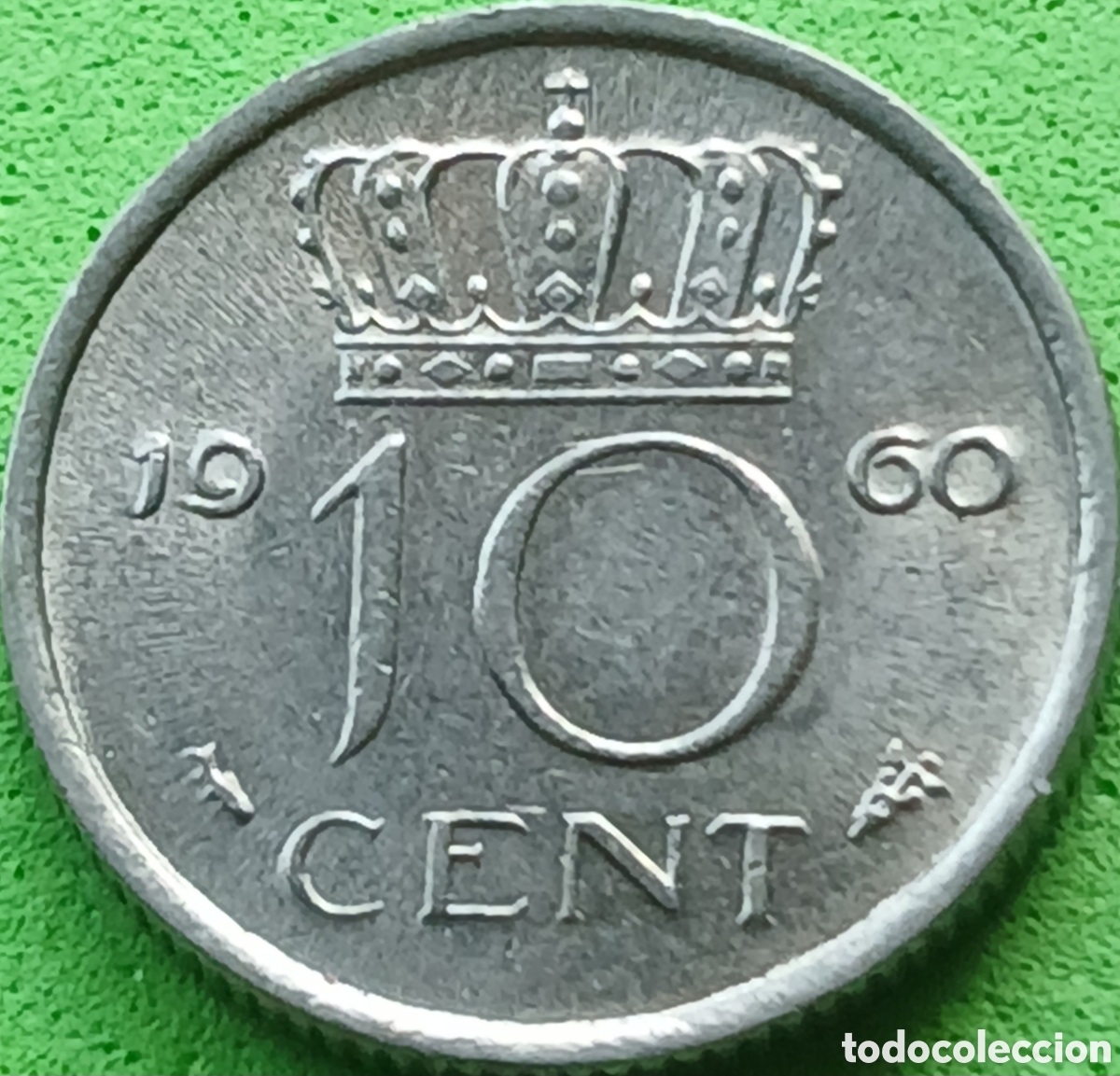 Monedas antiguas de Europa: Pa&iacute;ses Bajos 10 cent 1960 km#182