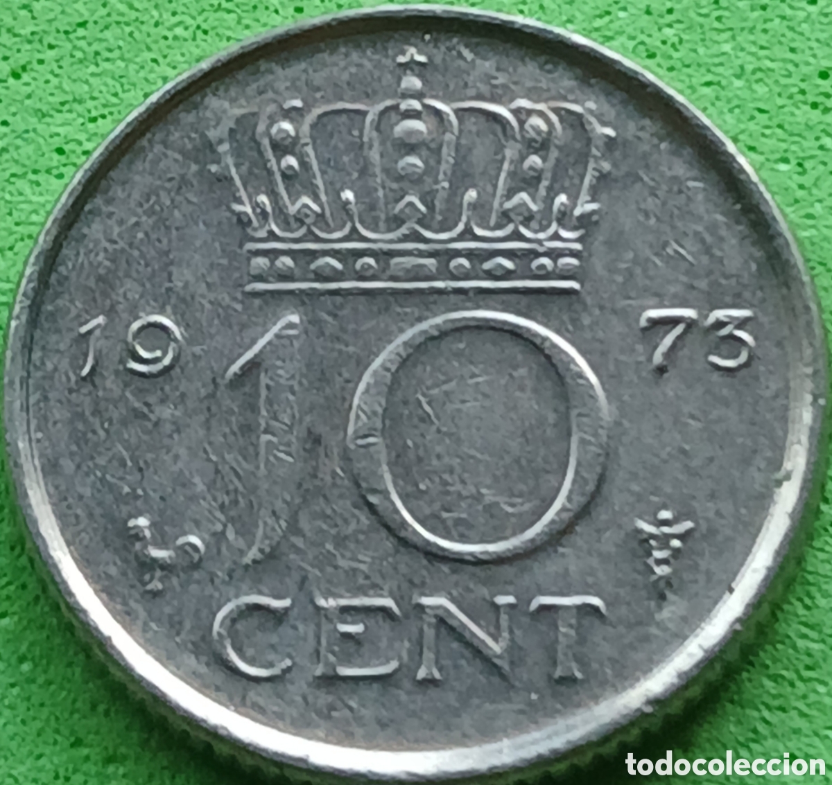 Monedas antiguas de Europa: Pa&iacute;ses Bajos 10 cent 1973 km#182