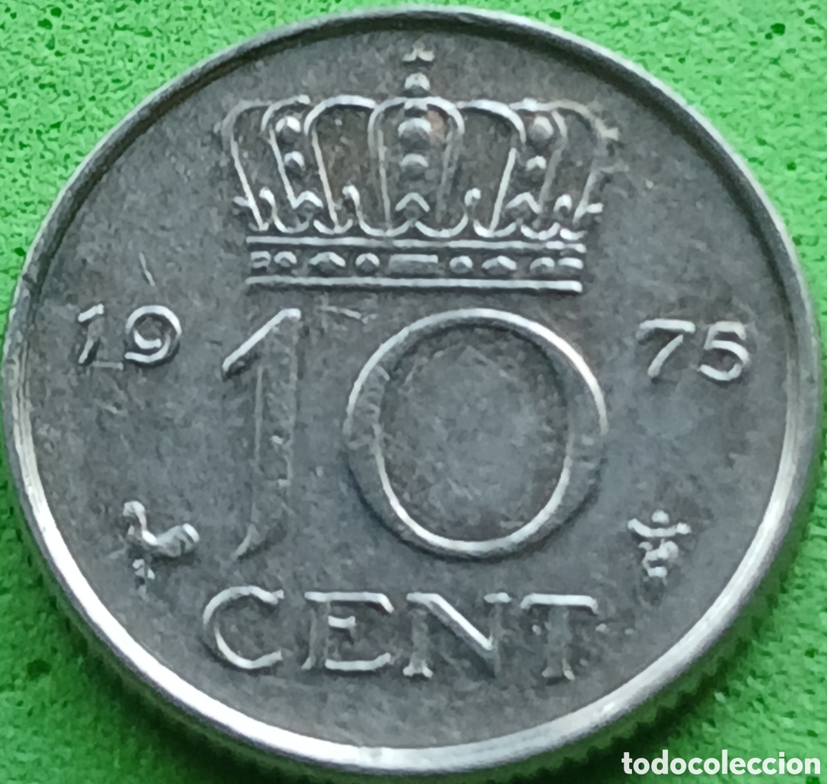 Monedas antiguas de Europa: Pa&iacute;ses Bajos 10 cent 1975 km#182