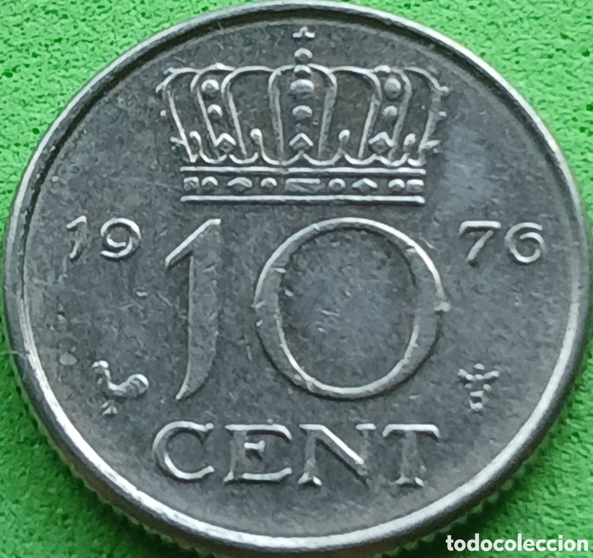 Monedas antiguas de Europa: Pa&iacute;ses Bajos 10 cent 1976 km#182