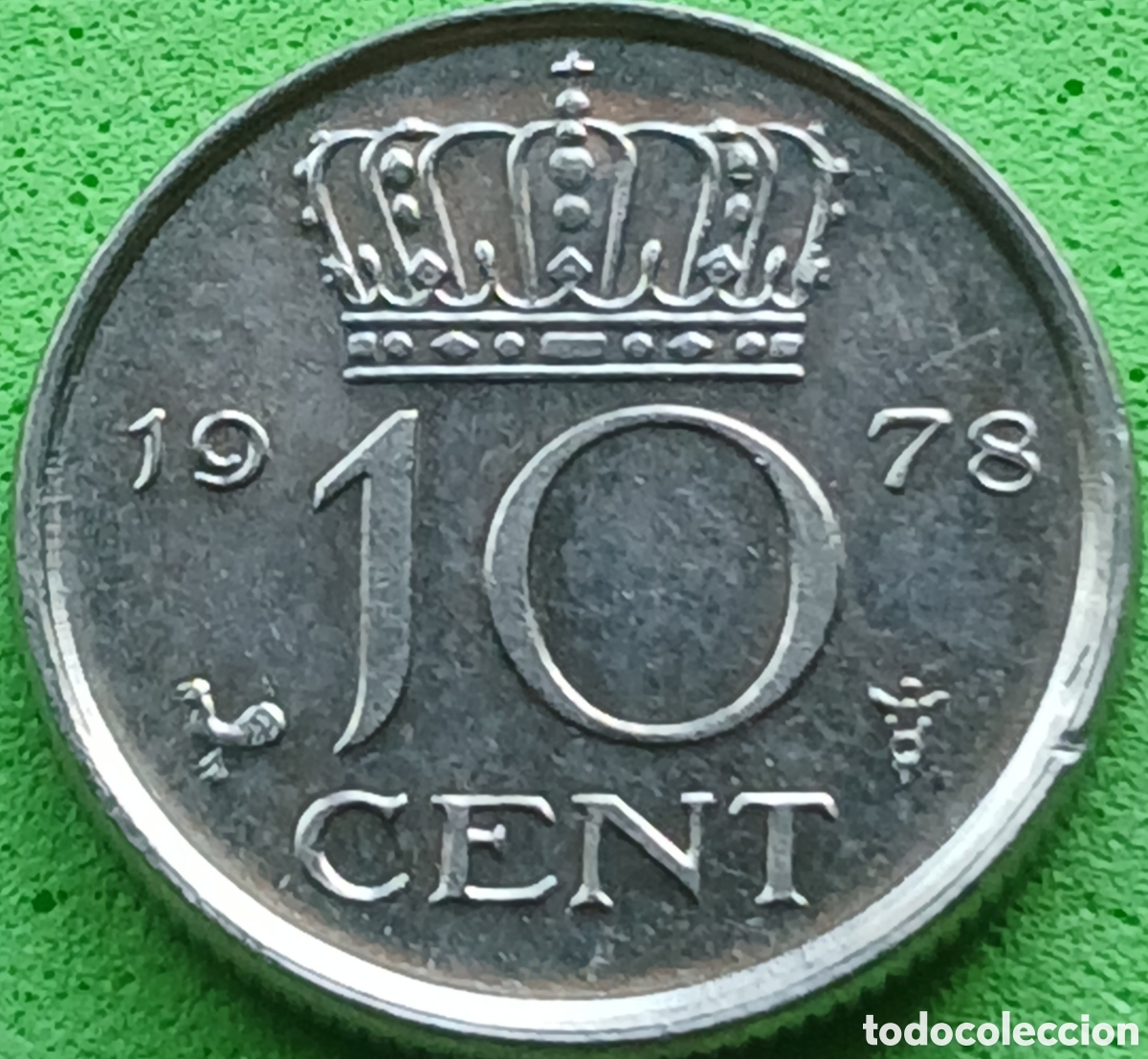 Monedas antiguas de Europa: Pa&iacute;ses Bajos 10 cent 1978 km#182