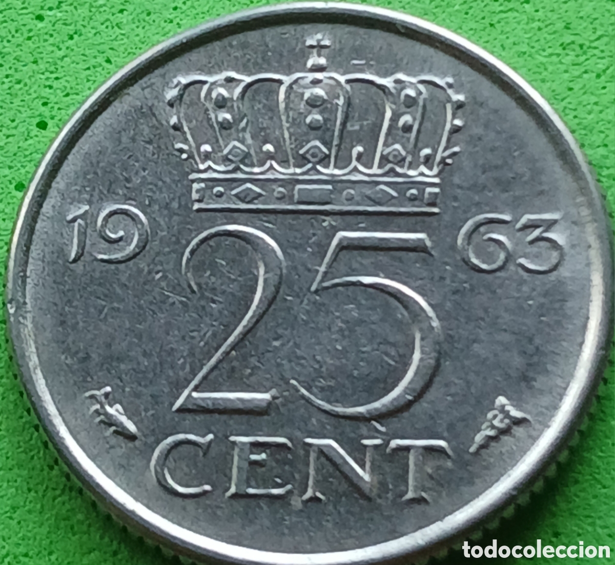 Monedas antiguas de Europa: Pa&iacute;ses Bajos 25 cent 1963 km#183