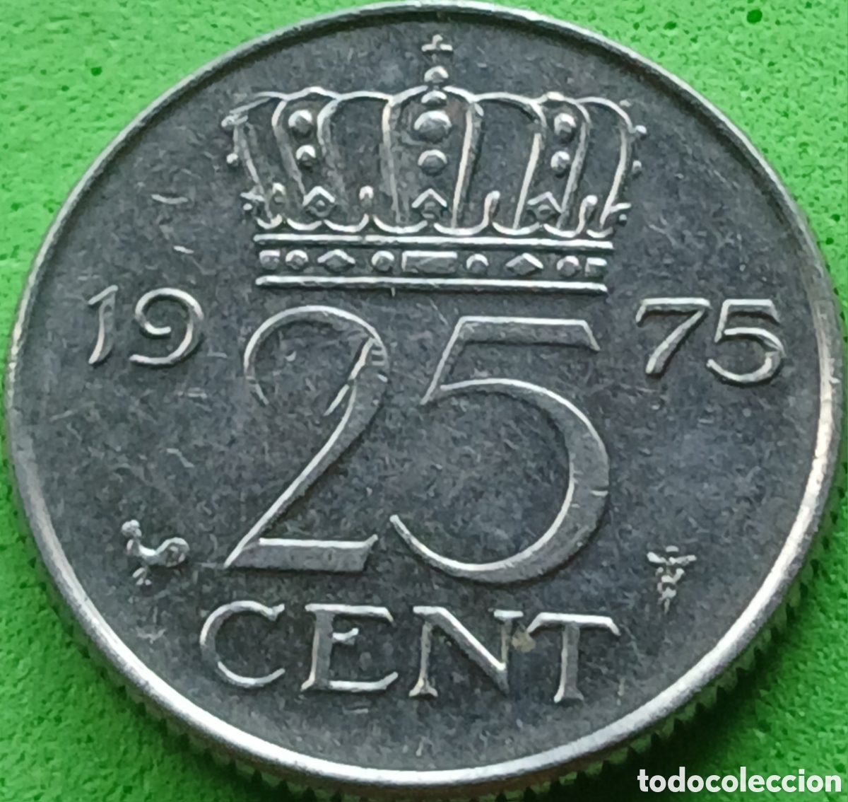 Monedas antiguas de Europa: Pa&iacute;ses Bajos 25 cent 1975 km#183