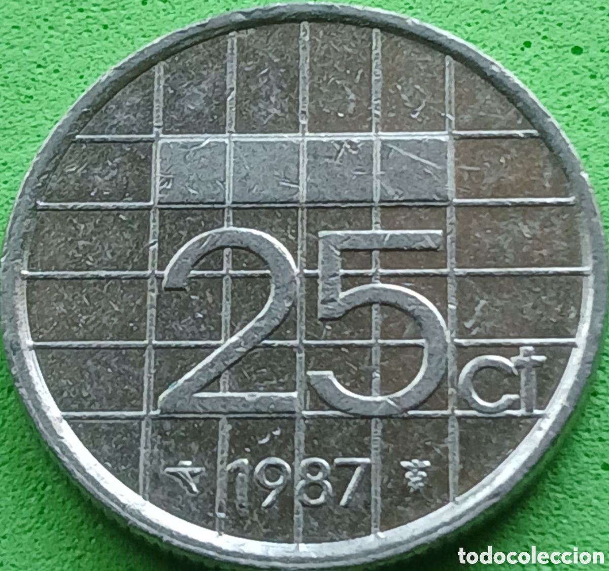 Monedas antiguas de Europa: Pa&iacute;ses Bajos 25 cent 1987 km#204