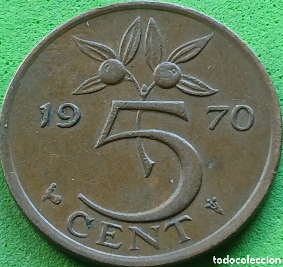 Monedas antiguas de Europa: Pa&iacute;ses Bajos 5 cent 1970 km#181