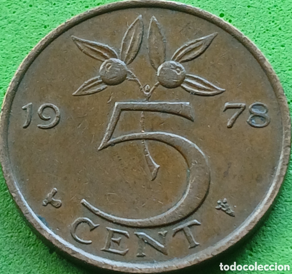 Monedas antiguas de Europa: Pa&iacute;ses Bajos 5 cent 1978 km#181