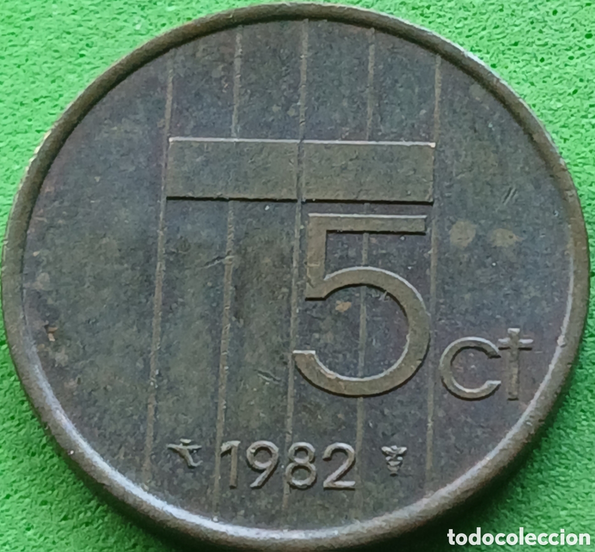 Monedas antiguas de Europa: Pa&iacute;ses Bajos 5 cent 1982 km#202