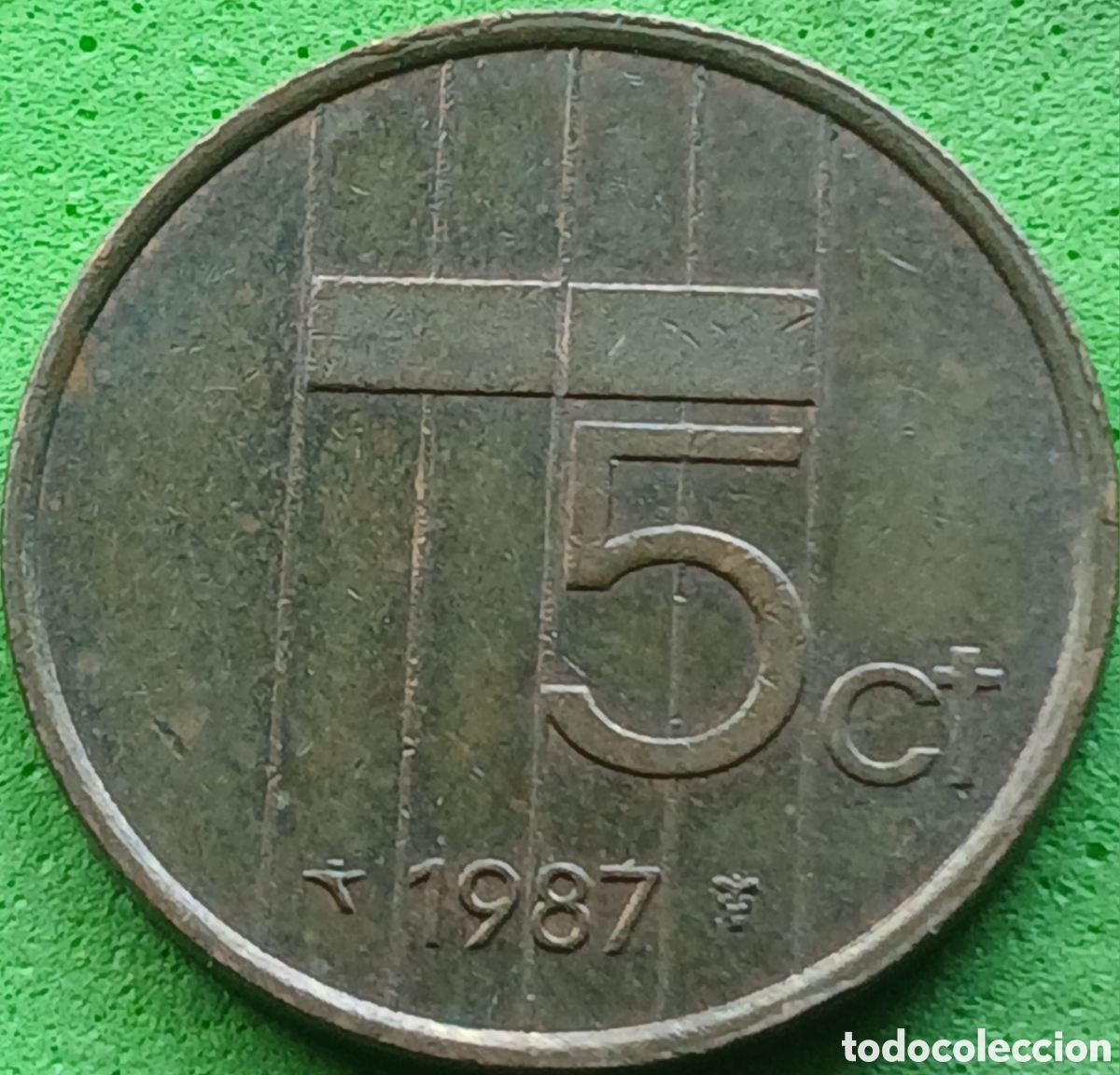 Monedas antiguas de Europa: Pa&iacute;ses Bajos 5 cent 1987 km#202