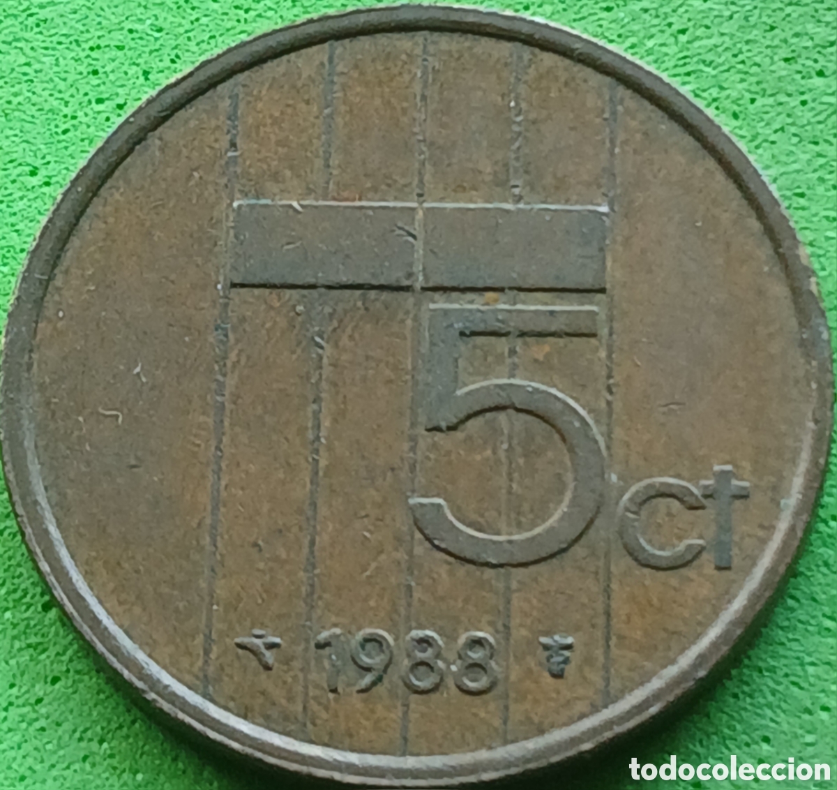 Monedas antiguas de Europa: Pa&iacute;ses Bajos 5 cent 1988 km#202