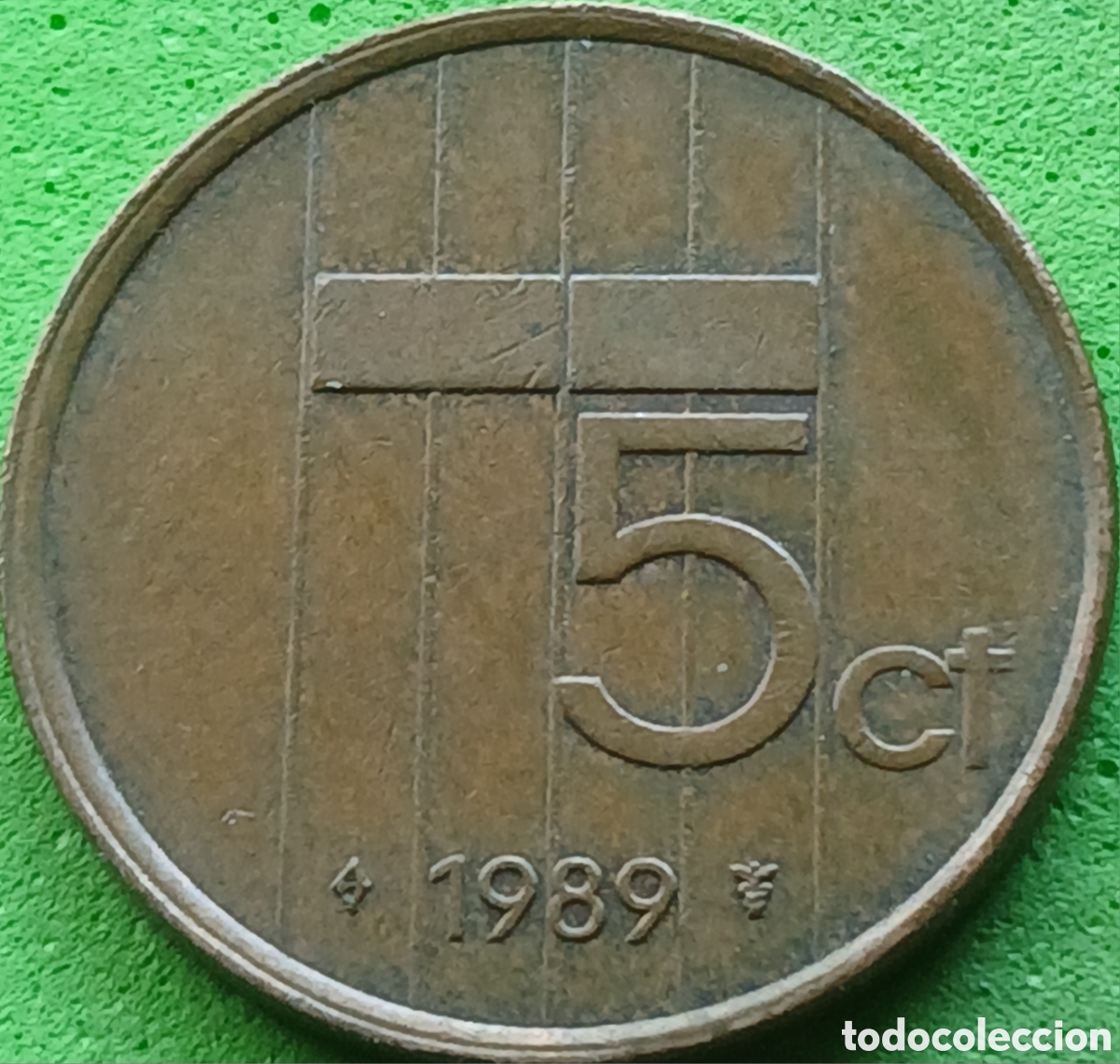 Monedas antiguas de Europa: Pa&iacute;ses Bajos 5 cent 1989 km#202