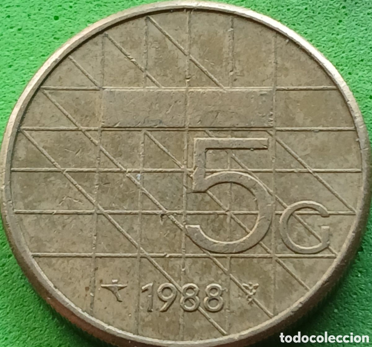 Monedas antiguas de Europa: Pa&iacute;ses Bajos 5 gulden 1988 km#210