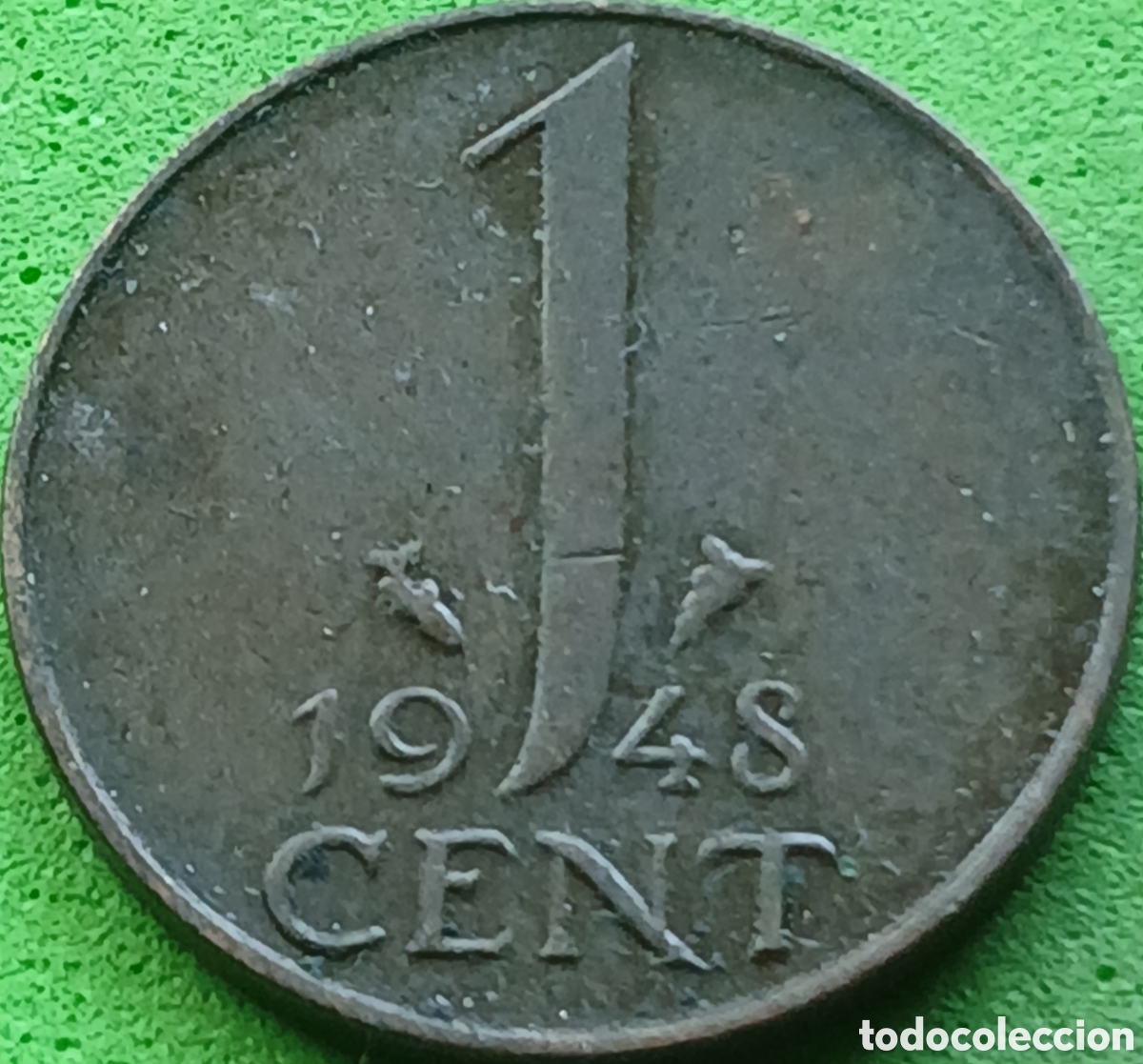Monedas antiguas de Europa: Pa&iacute;ses Bajos 1 cent 1948 km#175