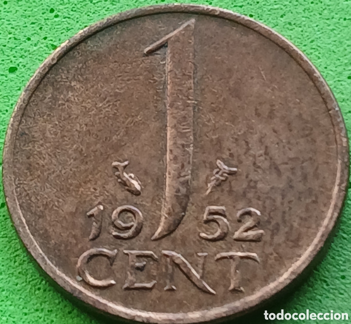 Monedas antiguas de Europa: Pa&iacute;ses Bajos 1 cent 1952 km#180