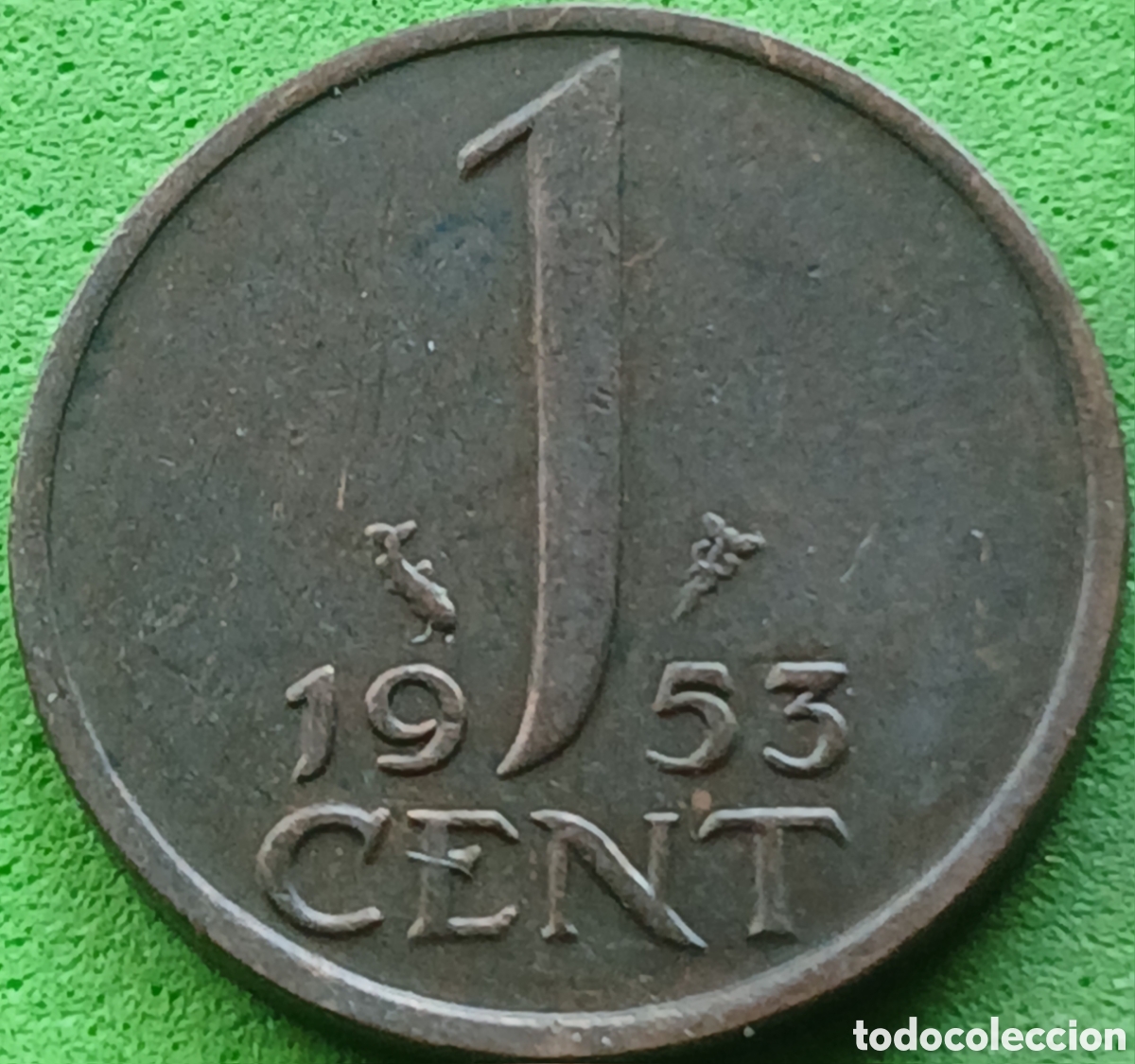 Monedas antiguas de Europa: Pa&iacute;ses Bajos 1 cent 1953 km#180
