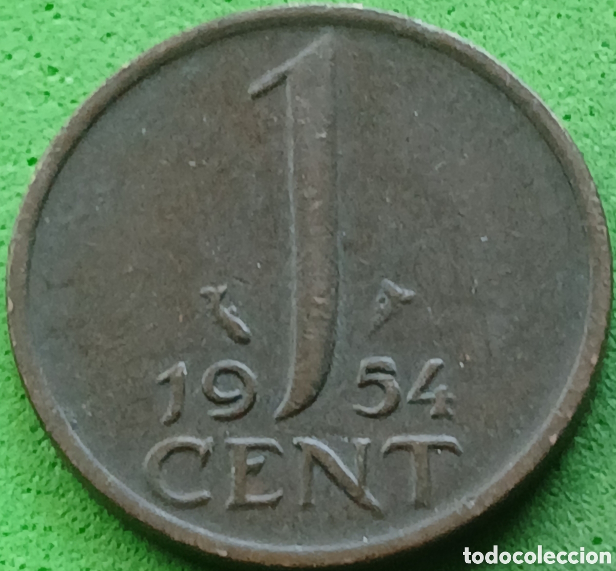 Monedas antiguas de Europa: Pa&iacute;ses Bajos 1 cent 1954 km#180