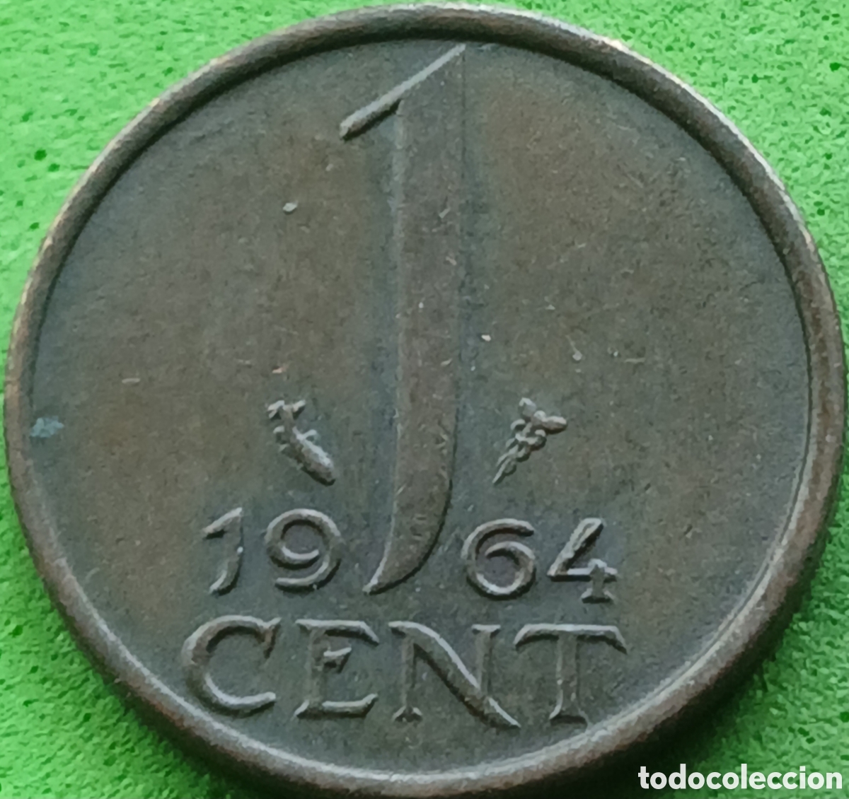 Monedas antiguas de Europa: Pa&iacute;ses Bajos 1 cent 1964 km#180