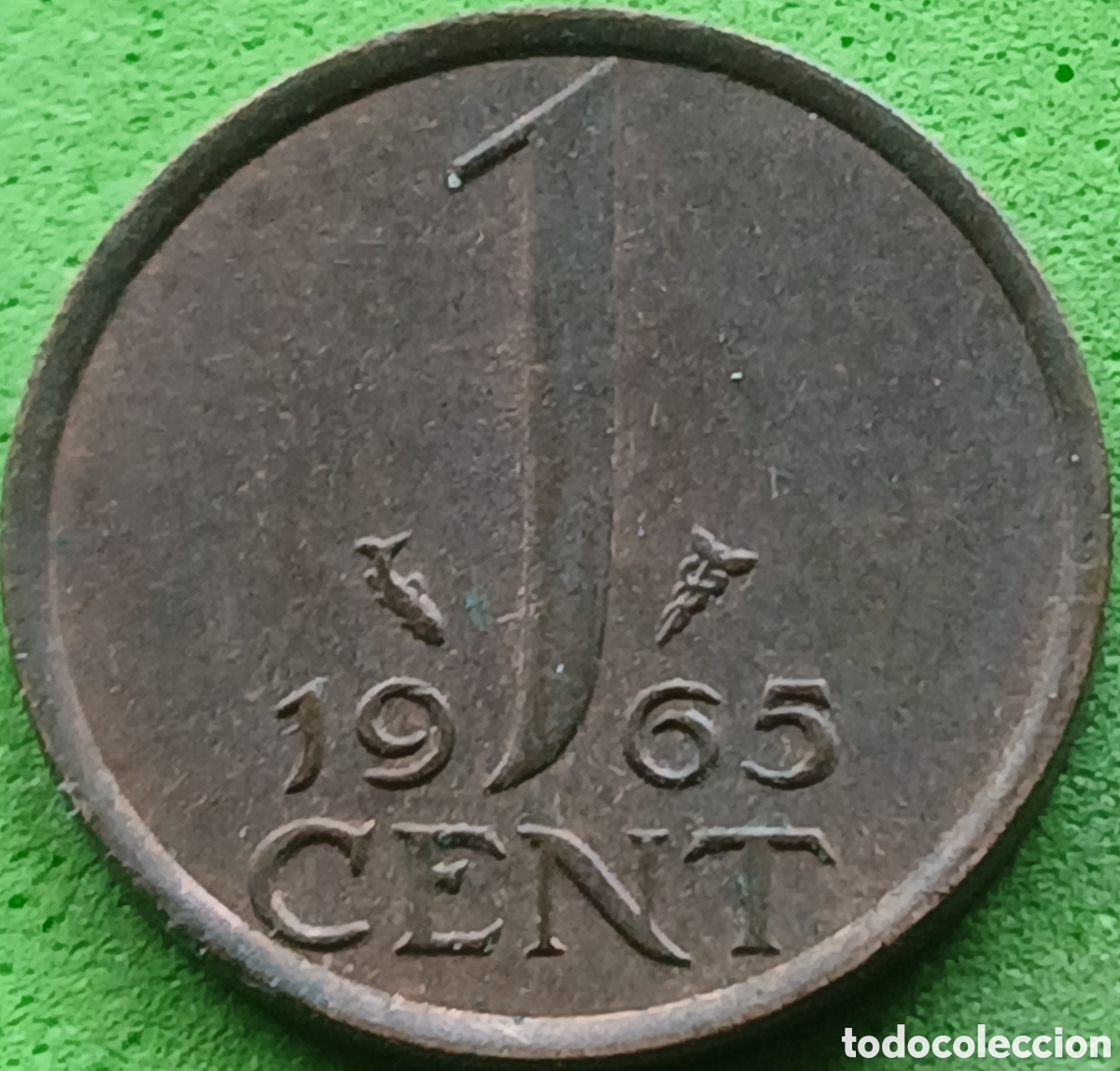 Monedas antiguas de Europa: Pa&iacute;ses Bajos 1 cent 1965 km#180