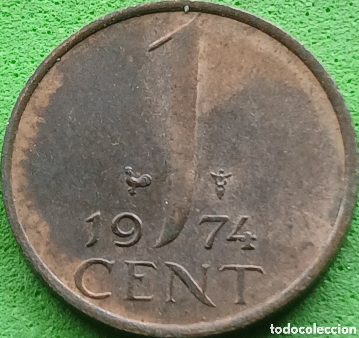 Monedas antiguas de Europa: Pa&iacute;ses Bajos 1 cent 1974 km#180