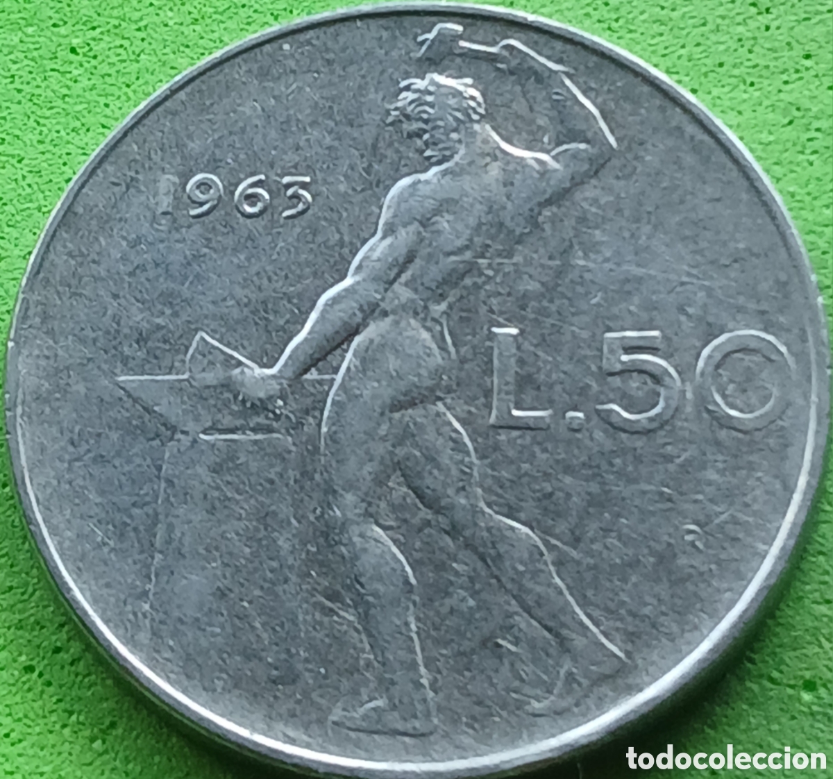 Monedas antiguas de Europa: Italia 50 liras 1963 km#95.1