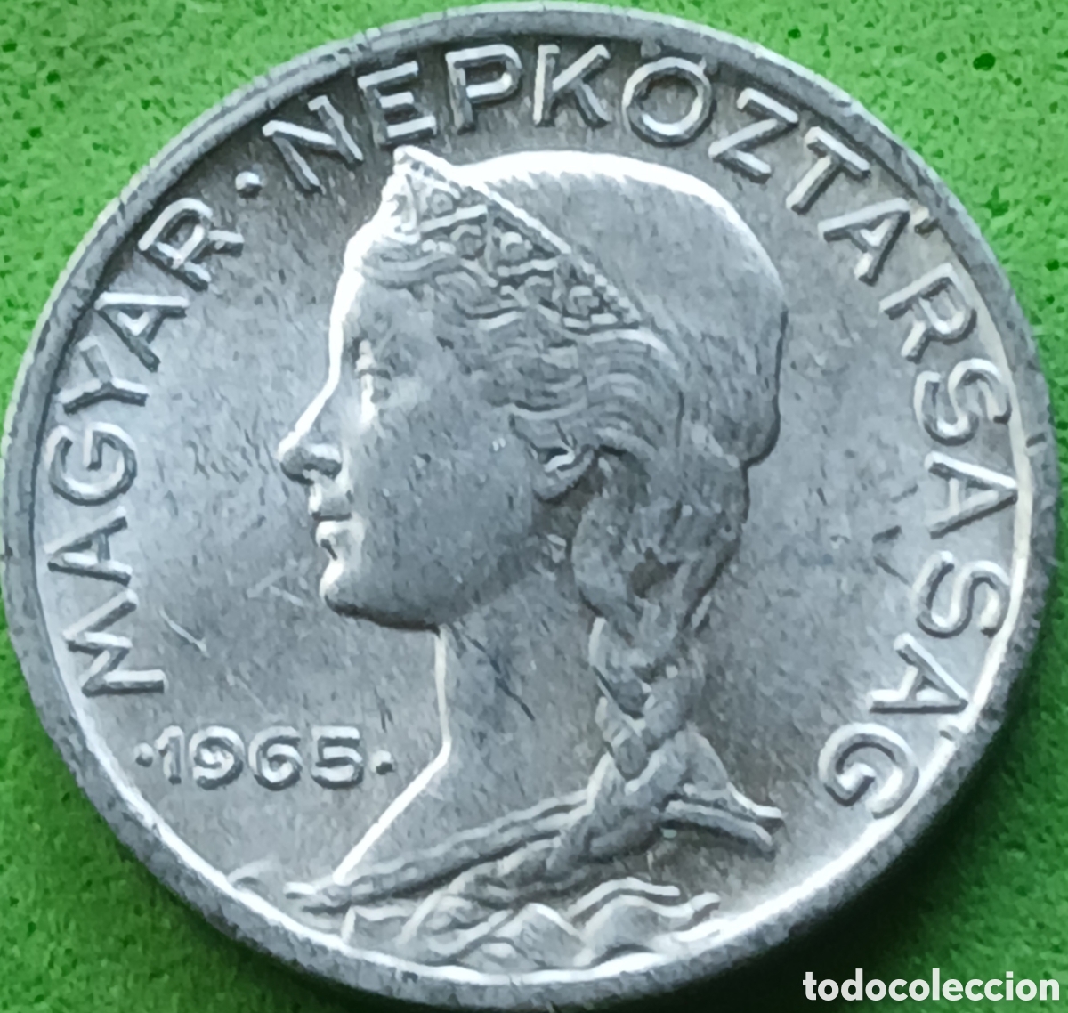 Monedas antiguas de Europa: Hungr&iacute;a 5 filler 1965 km#549
