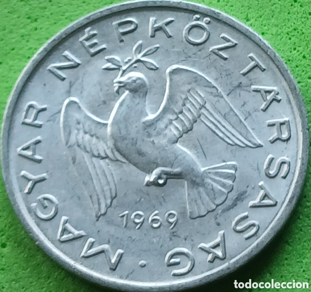 Monedas antiguas de Europa: Hungr&iacute;a 10 filler 1969 km#572