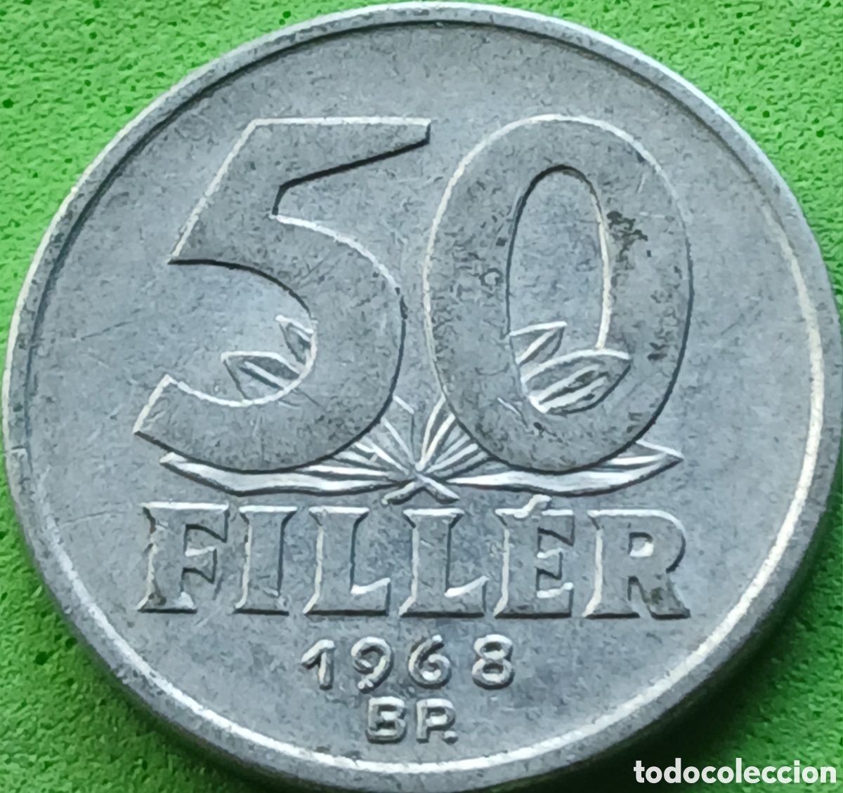 Monedas antiguas de Europa: Hungr&iacute;a 50 filler 1968 km#574
