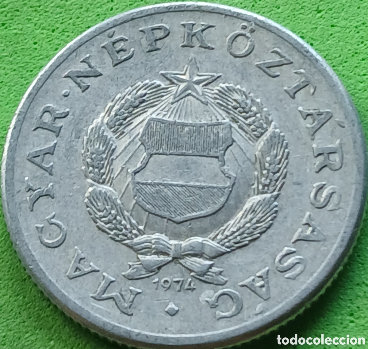 Monedas antiguas de Europa: Hungr&iacute;a 1 forint 1974 km#575