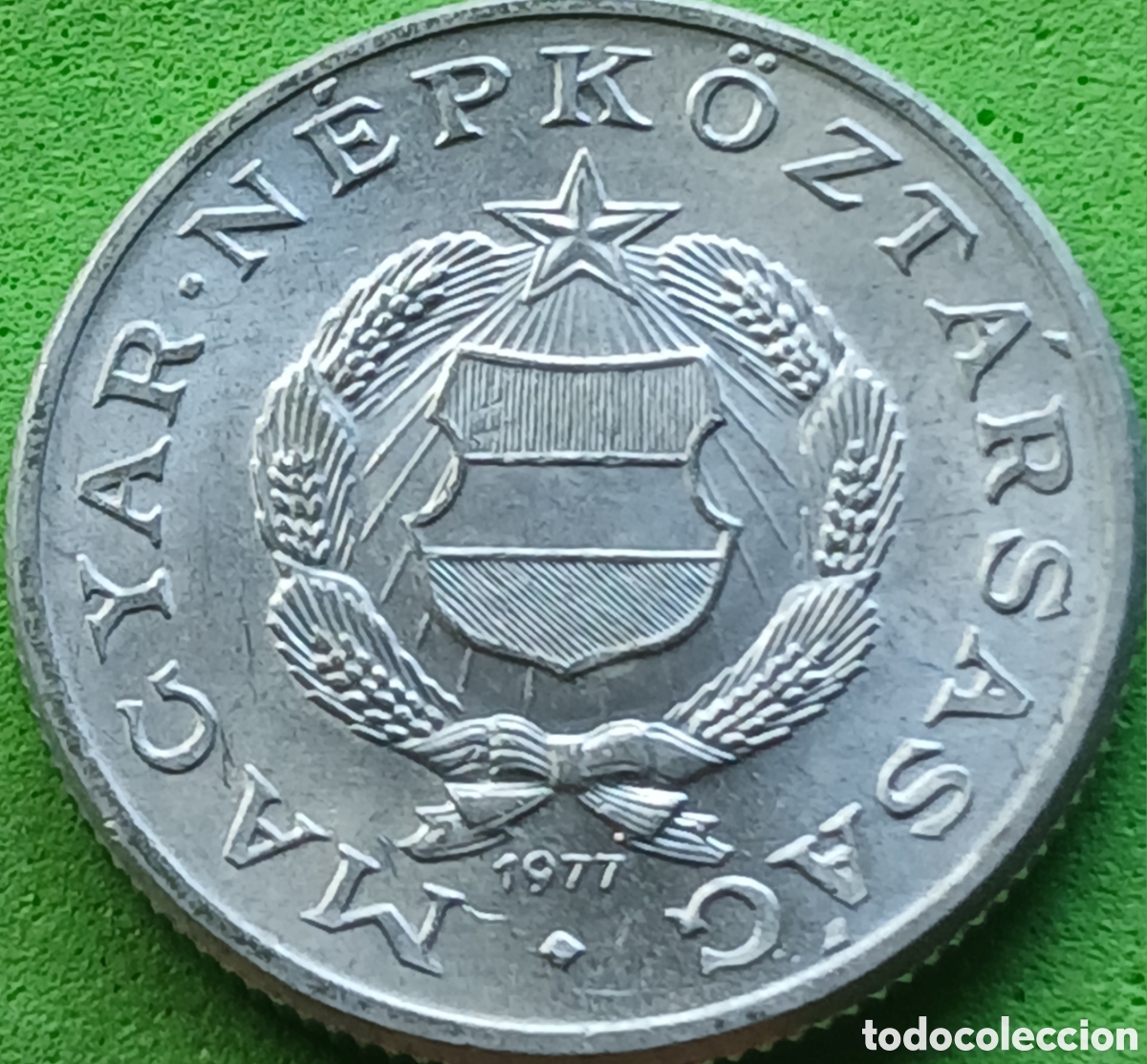 Monedas antiguas de Europa: Hungr&iacute;a 1 forint 1977 km#575