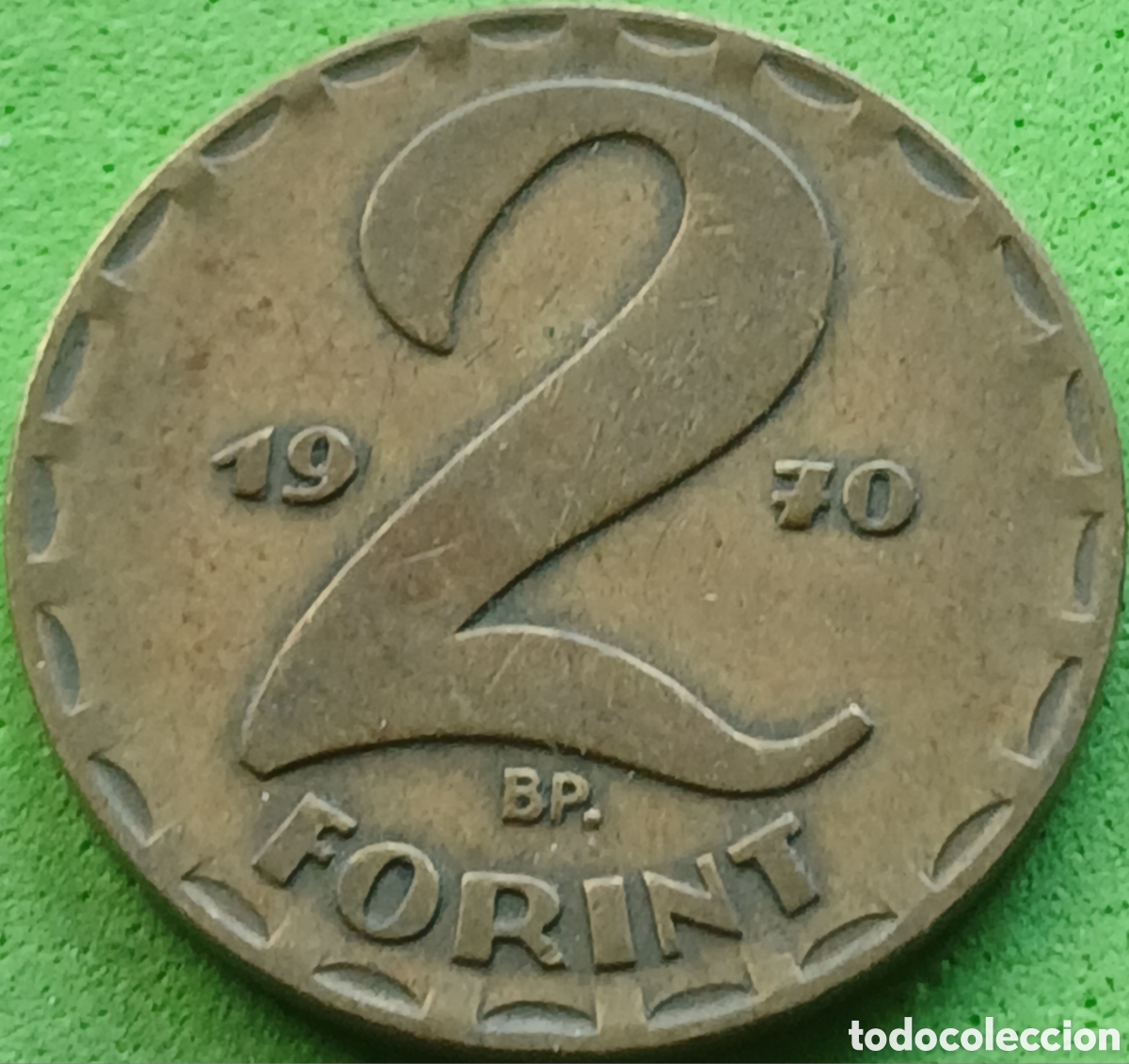 Monedas antiguas de Europa: Hungr&iacute;a 2 forint 1970 km#591