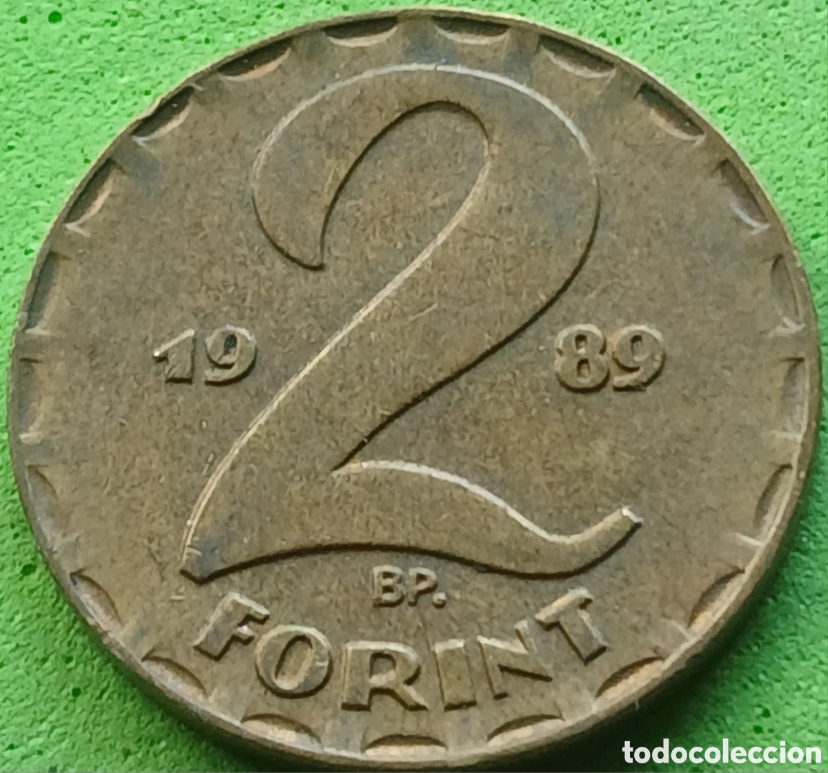 Monedas antiguas de Europa: Hungr&iacute;a 2 forint 1989 km#591