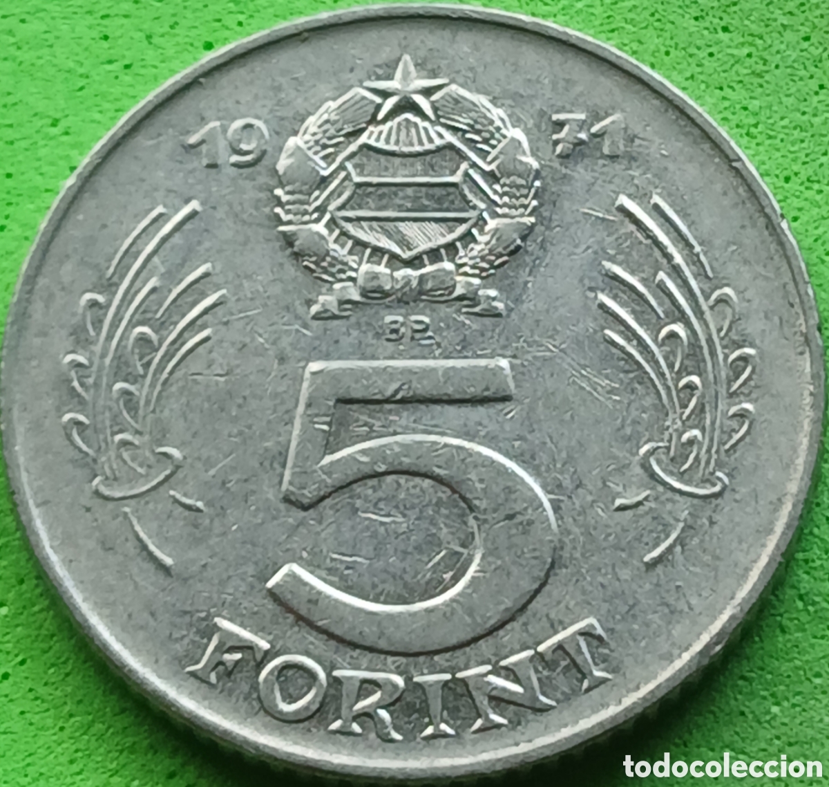 Monedas antiguas de Europa: Hungr&iacute;a 5 forint 1971 km#594