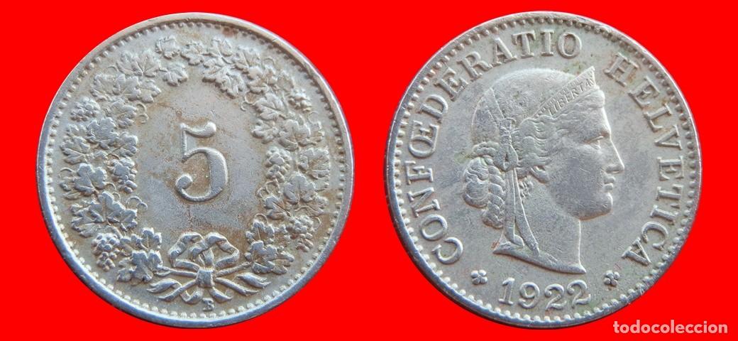Monedas antiguas de Europa: 5 RAPPEN 1922 SUIZA-155478