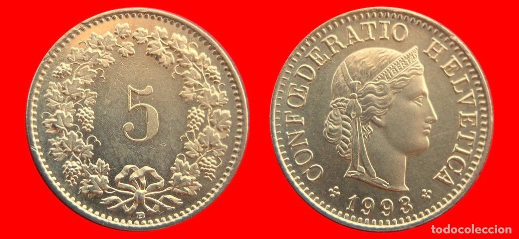 Monedas antiguas de Europa: 5 RAPPEN 1993 SUIZA-155486